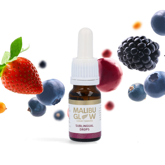 Malibu Tanning Double Strength Sublingual Drops (10ml) (Berry)